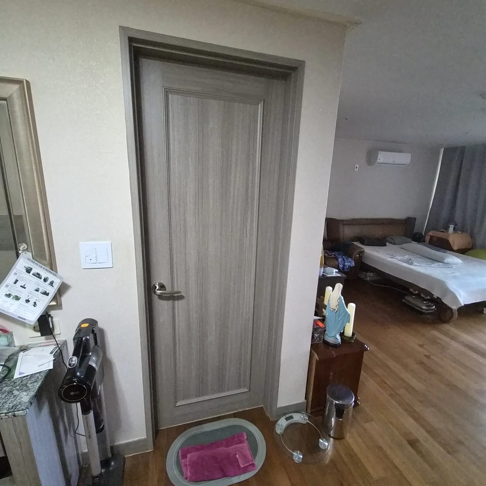 시공 전 - 평택 아파트 현관문 교체 – 삐걱거림·잠금 불량 해결 집사홈